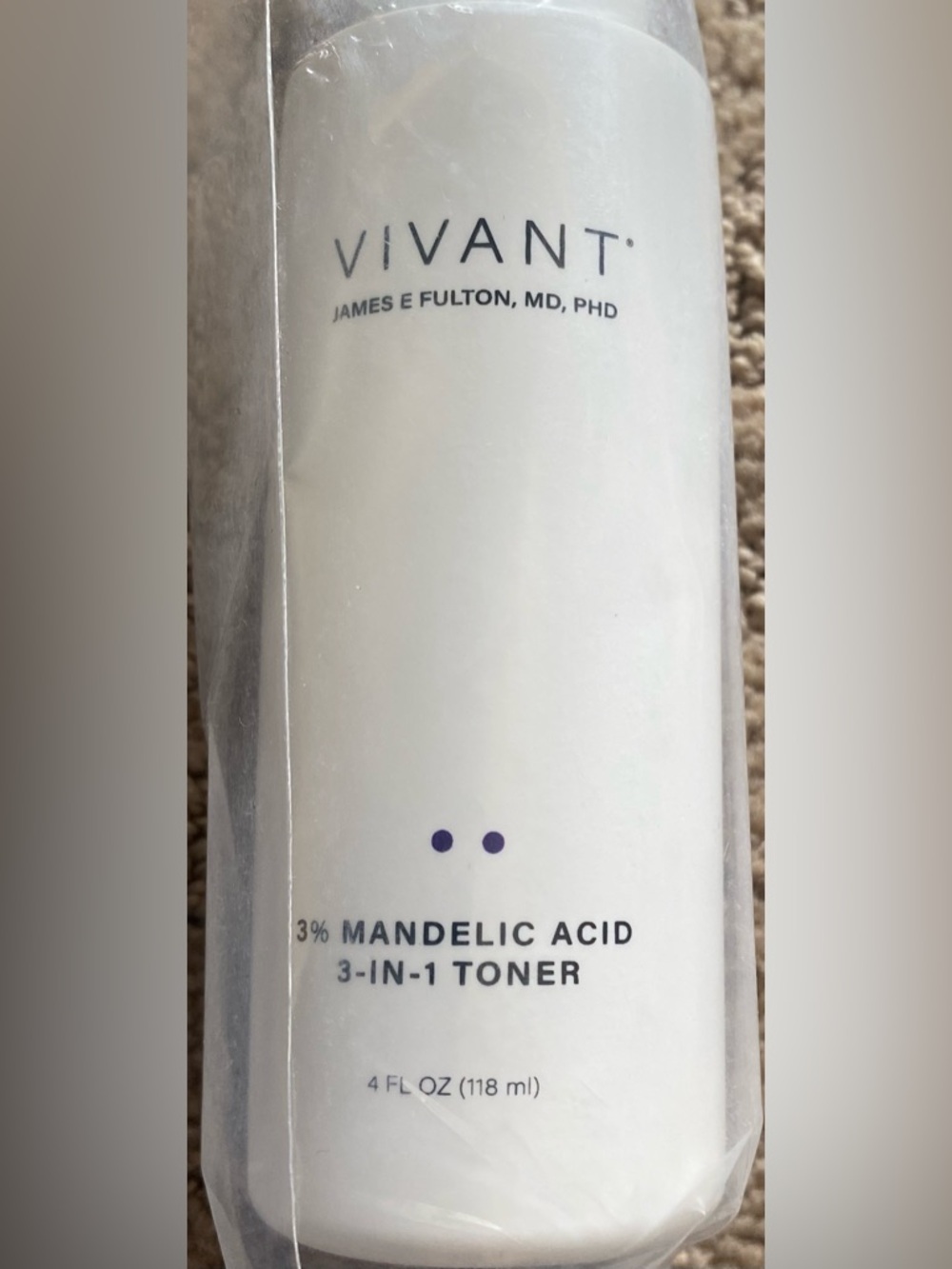 VIVANT SKINCARE 3% Mandelic Acid 3-in-1 Toner 118ML